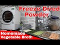 Home Made Vegetable Broth Powder -- Freeze Drying Recipes