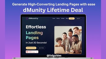 dMunity Lifetime Deal - Transforming E-commerce with Effortless Landing Pages