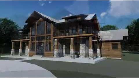 Log Cabin Full Design and 3d renderings/Video