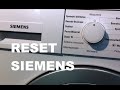 Reset Siemens. Ресет пральної машини Siemens. Як скинути помилку пральної машини Сіменс