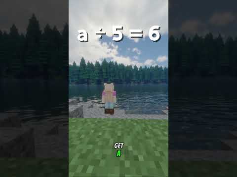 MINECRAFT Solving Equations DIVISION short thumbnail