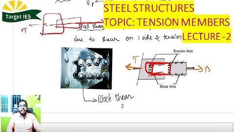 Tension Members lecture 2 SHEAR LAG | Steel Structures | Target IES