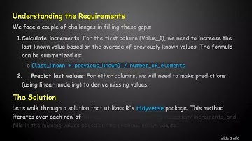 Filling Missing Values in R: The last_known_value +  predicted_increment Method