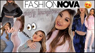 QUARANTINE & CHILL Try-On Haul..Comfy & Cute Loungewear ♡ Fashion Nova
