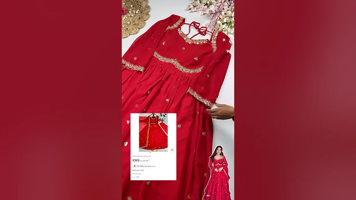 Meesho Viral Kurta Sets ❤️🔗// Check my community post “link” // #meesho #ytbshorts #trending