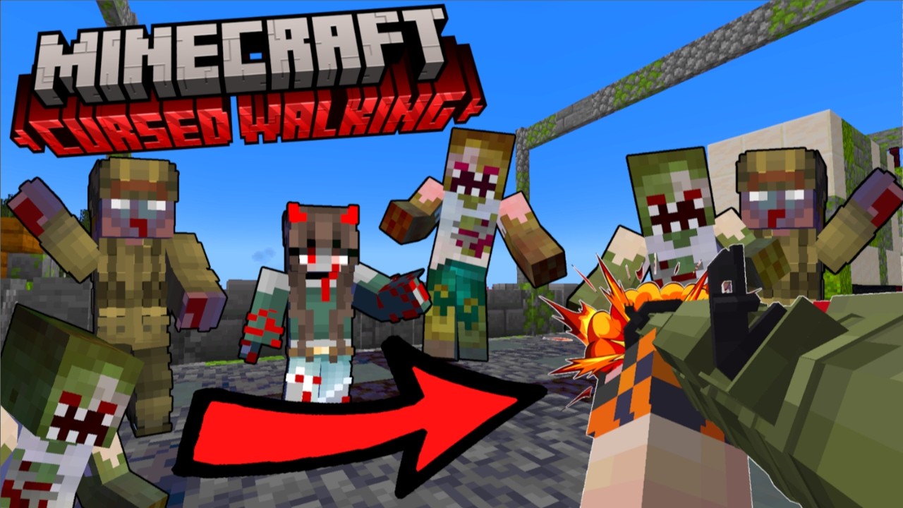 Cursed Minecraft: Crafting A Rocket Launcher!