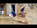 ⛈️A heavy storm for Mehdi and his family: baking bread under the ashes of the fire,trying to survive