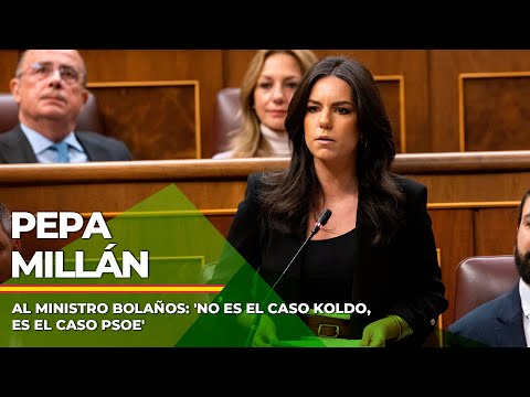 Pepa Millán, al ministro Bolaños: 'No es el caso Koldo, es el caso PSOE'