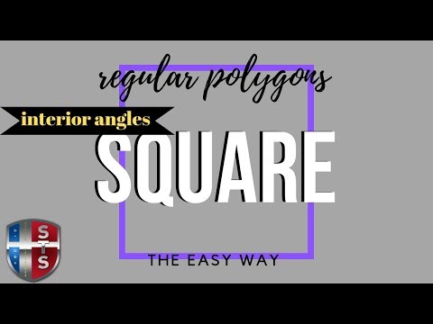 How to calculate the sum of interior angles of a square