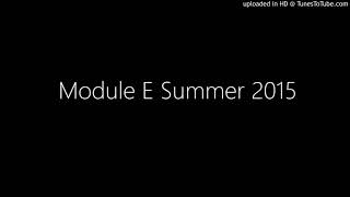 Module E Summer 2015