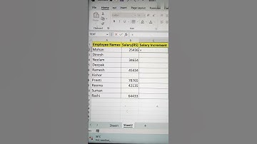 Salary Increment Of Employees In Excel ✅ | Excel Tips For All 😎 #shorts #exceltips #tricks #bytetech