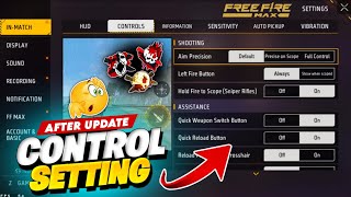free fire control setting after Update | free fire setting | free fire new setting
