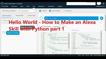 Hello World - How to Make an Alexa Skill with Python part 1