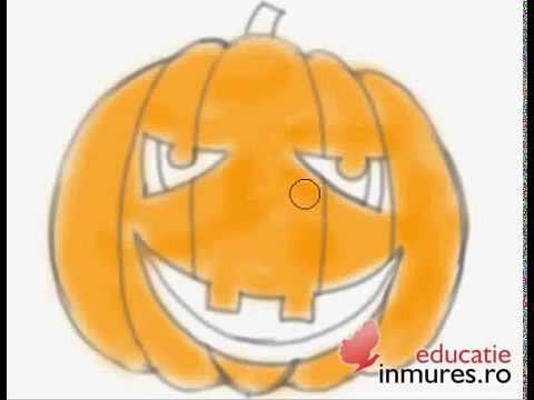 Invata Sa Desenezi Cu Meli Lectia 1 Dovleac De Halloween Youtube