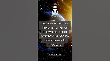 Stellar parallax  #facts #space #astronomy