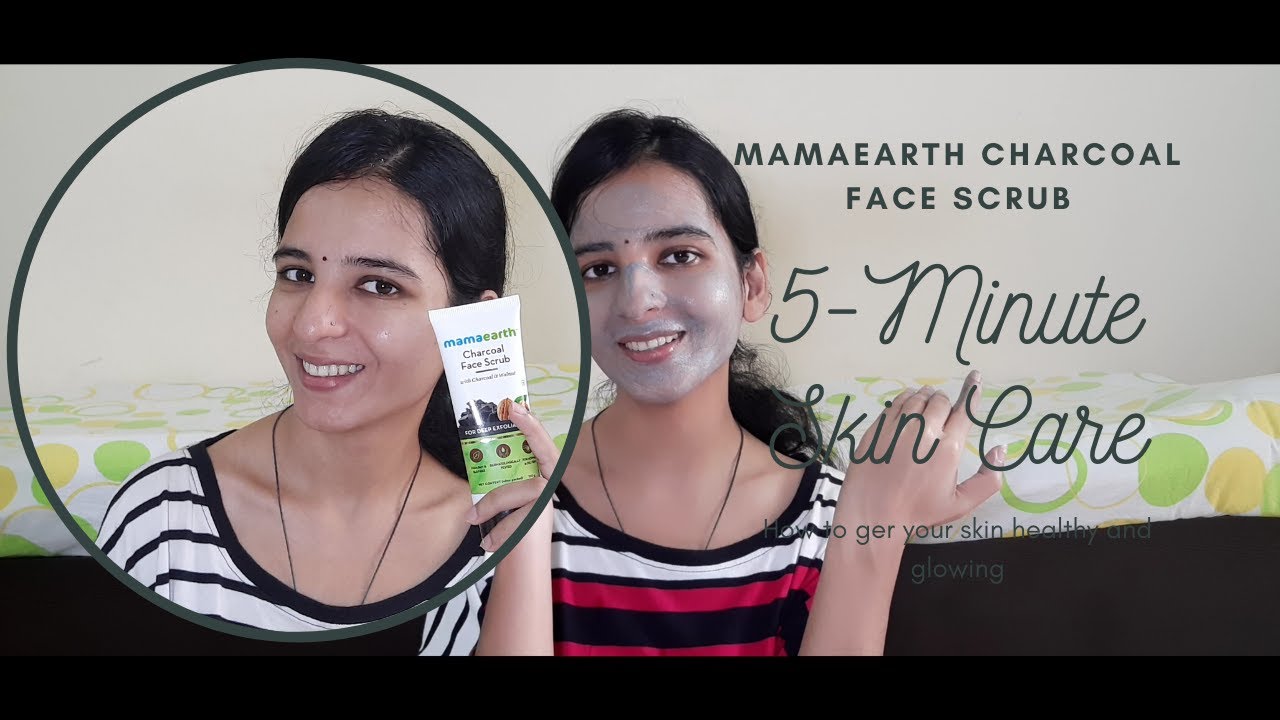 Mamaearth Charcoal Face Scrub Demo & Review YouTube
