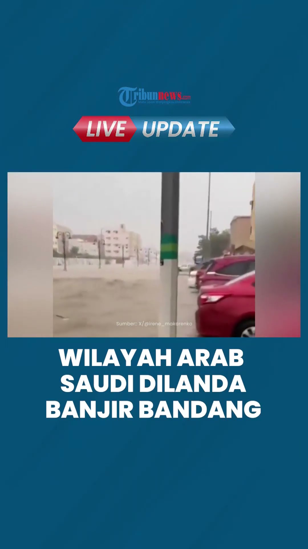 Curah Hujan Tinggi Berhari-hari Sebabkan Banjir di Arab Saudi, Pemerintah Beri Tanda Merah