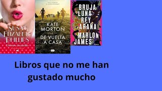 libros que no me han gustado nada