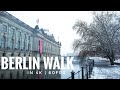 Urban Berlin Walk on Snowy Winter Day during Corona Lockdown in 4K | 60fps