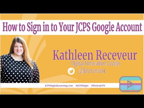 How to Sign in to Your JCPS Google Account