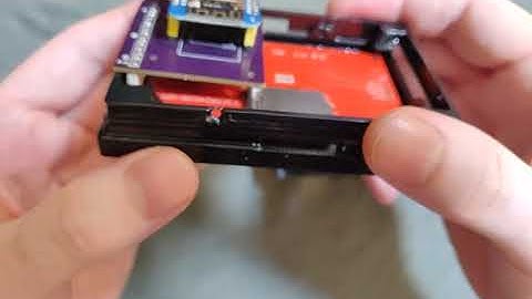 Enclosure for Esp8266 with adapter board to ili9341. Measurements wrong!