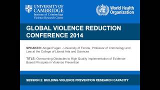 Abigail Fagan - Overcoming Obstacles to High Quality Implementation Profile