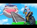 Team Spider Man Aqua Cars Racing Challenge Bike Shark Pit Obstacles Run Competitive #257