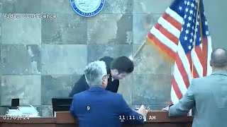 District Court Judge Mary Kay Holthus Violently Attacked