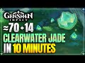 Clearwater jade locations  fast and efficient route  xianyun ascension materials genshin impact