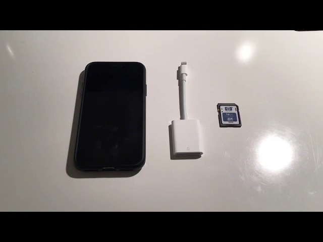 iPhone 11 - External Storage Solution (Lightning to SD Card Reader)