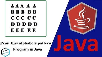 Java Alphabet Pattern Program Tutorial in Hindi || Program-4