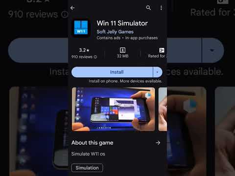 How to install Window 11 on your smartphone | #shorts #windows11