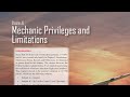 Mechanic Privileges and Limitations (Aviation Maintenance Technician Handbook FAA-H-8083-30A  Ch.13)