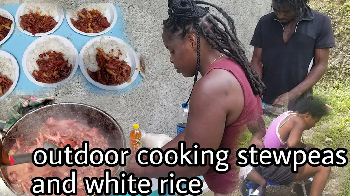 outdoor cooking stewpeas and white rice  annieyee ...