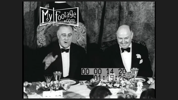 1937 President Roosevelt Holds Banquet in Honor of James A. Farley