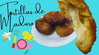 Tortillas de MADURO con QUESO| NO TE QUEDES CON LAS GANAS!