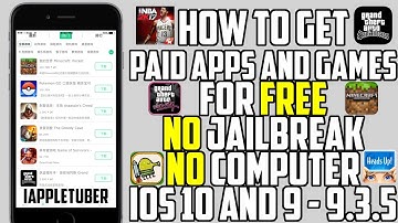 Better Than Vshare? How To Get Paid Games/Apps Free on IOS 10 - 10.1 & 9 (No Jailbreak No Computer)