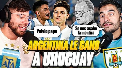 ARGENTINA LE GANÓ A URUGUAY CON MÍSTICA. DEBATE CON URUGUAYO ENOJADO Y TRISTE.
