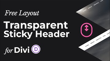 Free Transparent Sticky Header Layout for Divi ~ Download & Customize