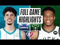 Charlotte Hornets vs. Milwaukee Bucks Full Game Highlights | NBA Season 2021-22