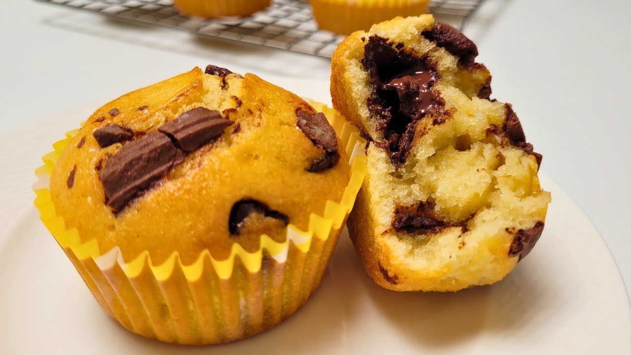 Muffins aux pépites de chocolat - Del's cooking twist