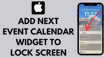 How to Add Next Event Calendar Widget to Lock Screen on iPhone (2024)