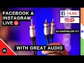 How to get good audio on Facebook live | Live Stream DJ Sets like a Boss | DJ Controller