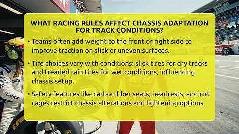 What Racing Rules Affect Chassis Adaptation For Track Conditions? - Pit Stop Chronicles