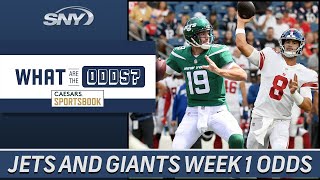 Breaking down the betting odds for the New York Jets and New York Giants in NFL Week 1 | SNY