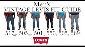 Women's Vintage Levi's Jeans Fit Guide (501, 512, 550, 560, 517) - YouTube