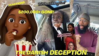 Catfished out $200k!!! #tiktok drama! The DANISH DECEPTION reactions