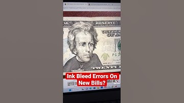 INK BLEED ERRORS DISCOVERED ON ALL NEW BILLS…What Are They?? #Shorts