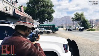 GTA 5 - Ron Breaks Trevor Out of Prison / Blaine County Sheriff's Station Rampage   Ten Star Escape