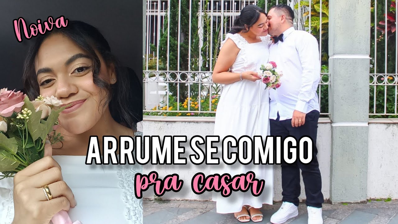 SE ARRUME COMIGO PRA CASAR 👰🏽🤍🙌🏽 CASAMENTO NO CIVIL